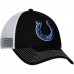 Men's Indianapolis Colts NFL Pro Line by Fanatics Branded Black/White Core Trucker II Adjustable Snapback Hat 2759989